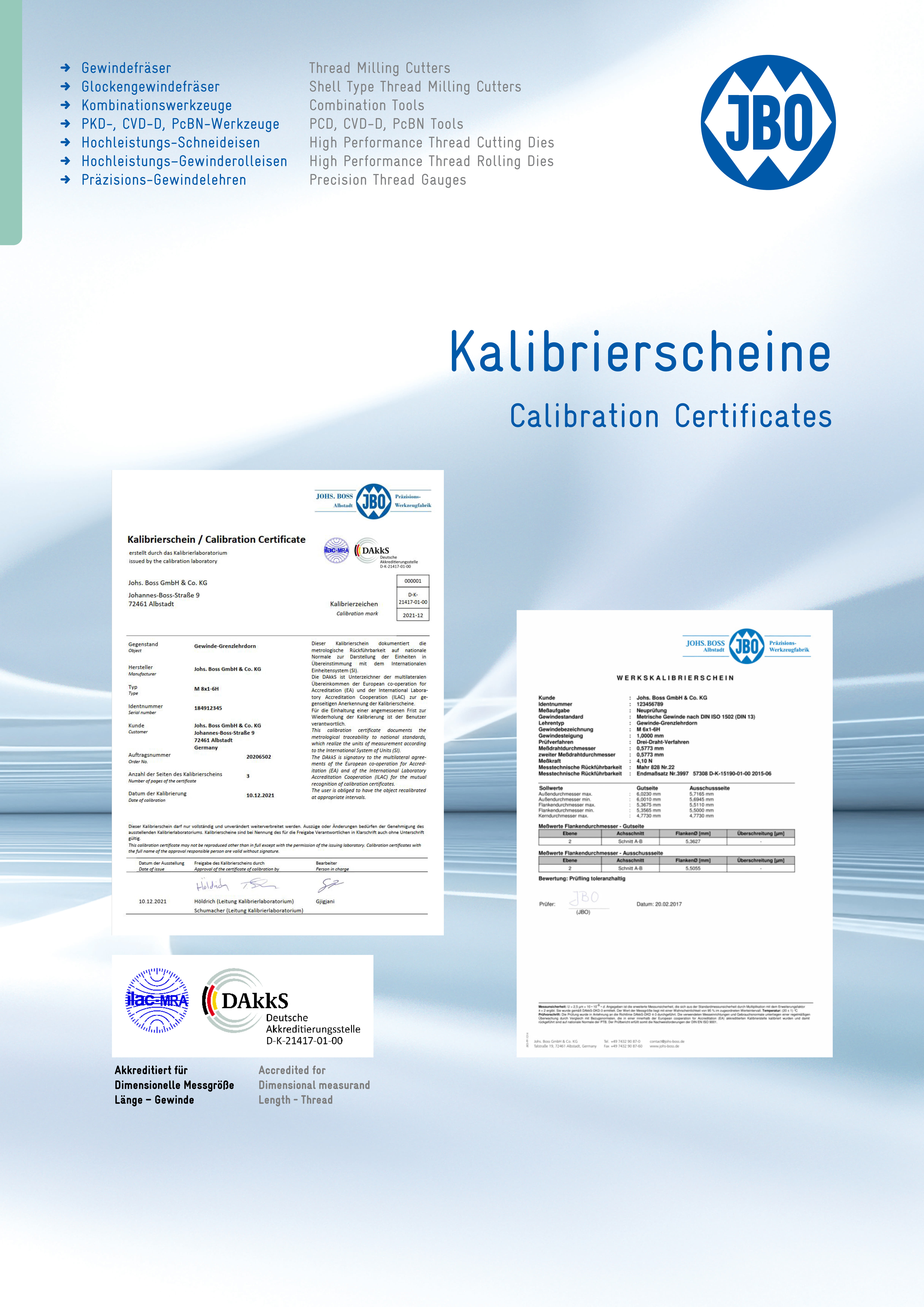 Kalibrierscheine